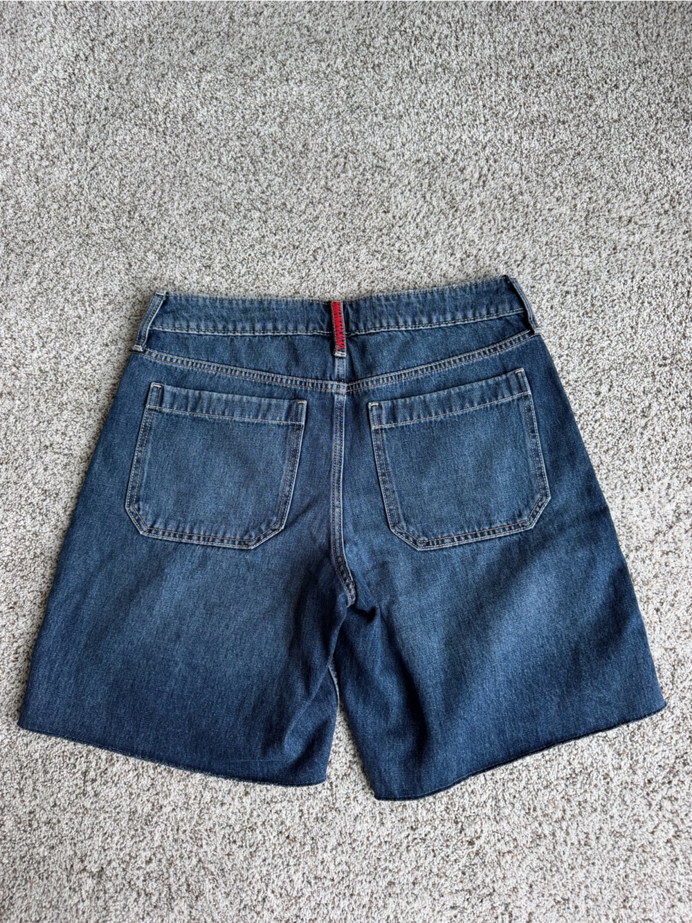 Hollister Low Rise Baggy Jorts W29 8 American Flag Denim Bermuda Shorts NWT - Picture 3 of 10